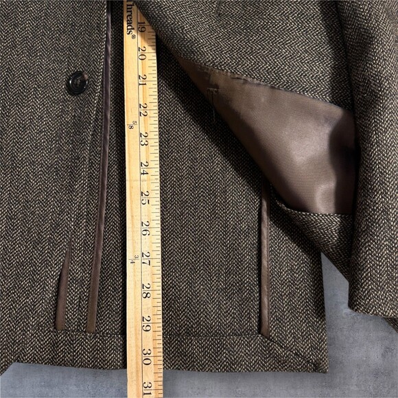 RALPH LAUREN Mens Blazer 42L Sport Coat 2-Button Jacket Brown 100% Wool Suits - Picture 10 of 13